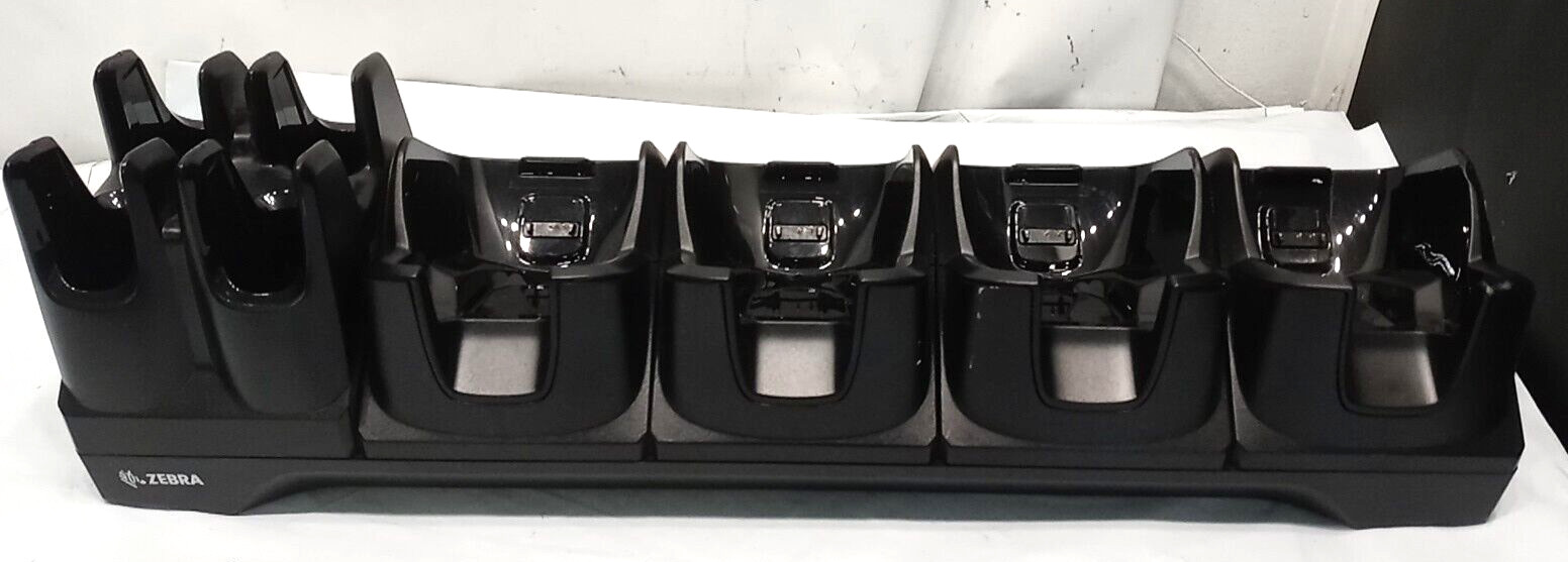 Zebra Cradle CRD-TC8X-5SC4BC-01 4 Slot Charge with 4 Slot Spare Battery Charger