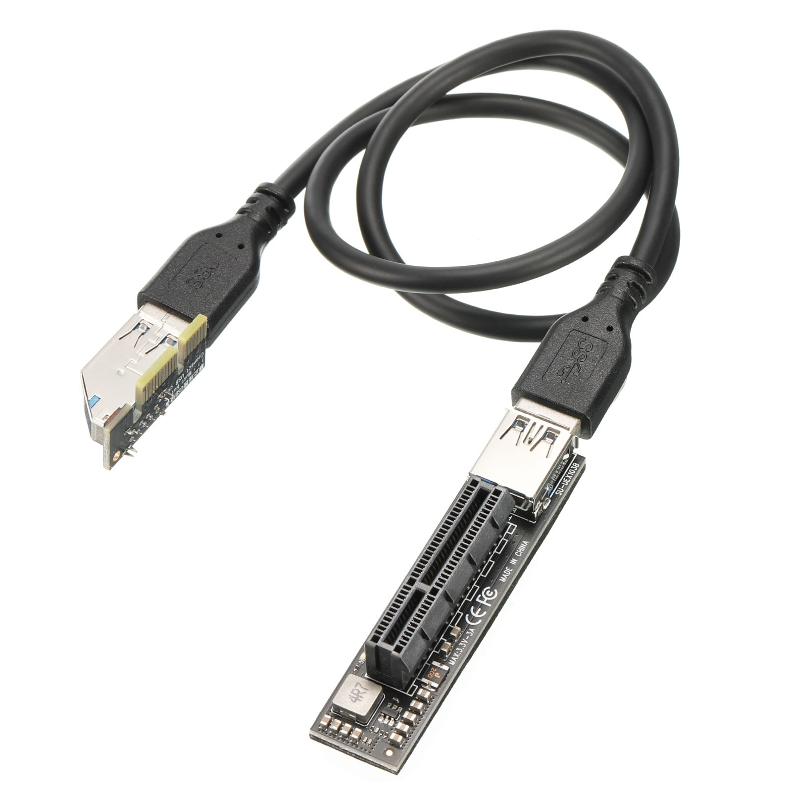 PCIe Extension Cable 3.0 X1 to Extend PCIe X1 Slot 600mm Long for PCIe Card