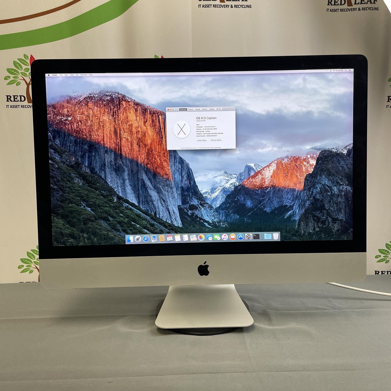 Apple iMac 5K 27", i7-6700K, 32GB, 1TB HDD 25GB SSD, AMD R9 M390, A1419
