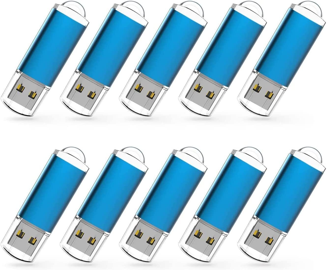 Wholesale 10/ 100PCS USB 2.0 16GB Blue USB Flash Drive Memory Stick PenDrive USA