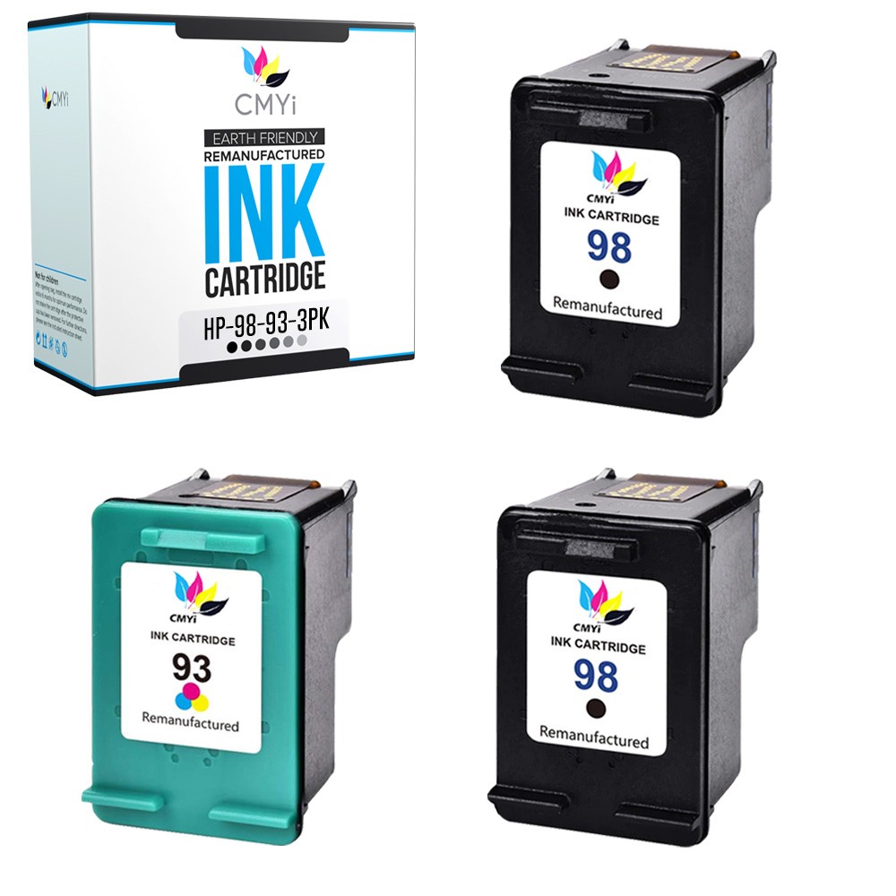3X CMYi Compatible Printer Ink 98 93 for HP PhotoSmart C4180 C4183 C4188 C4190
