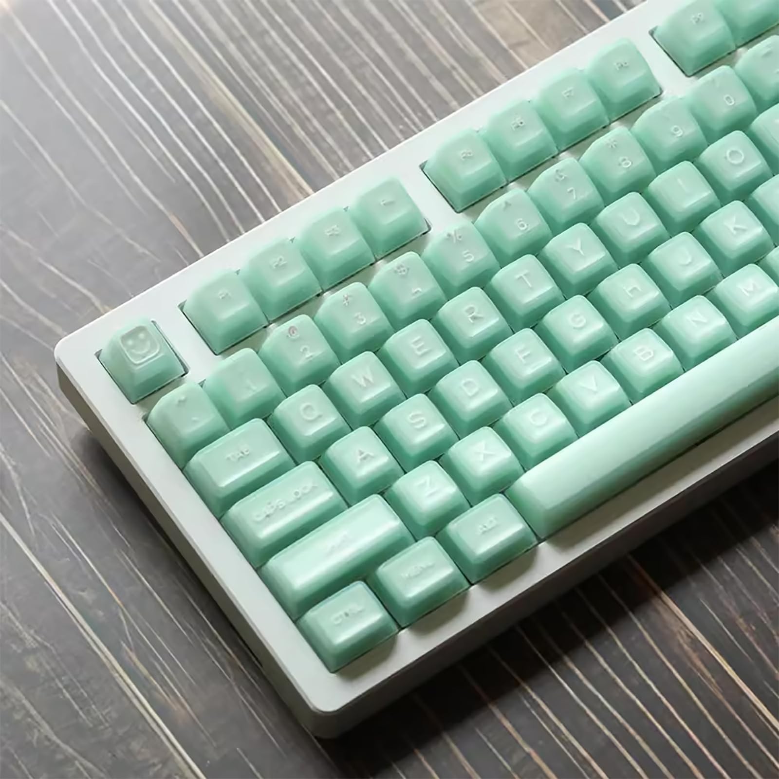 142 Keys Green Doubleshot SA Keycaps Translucent Keycaps Set