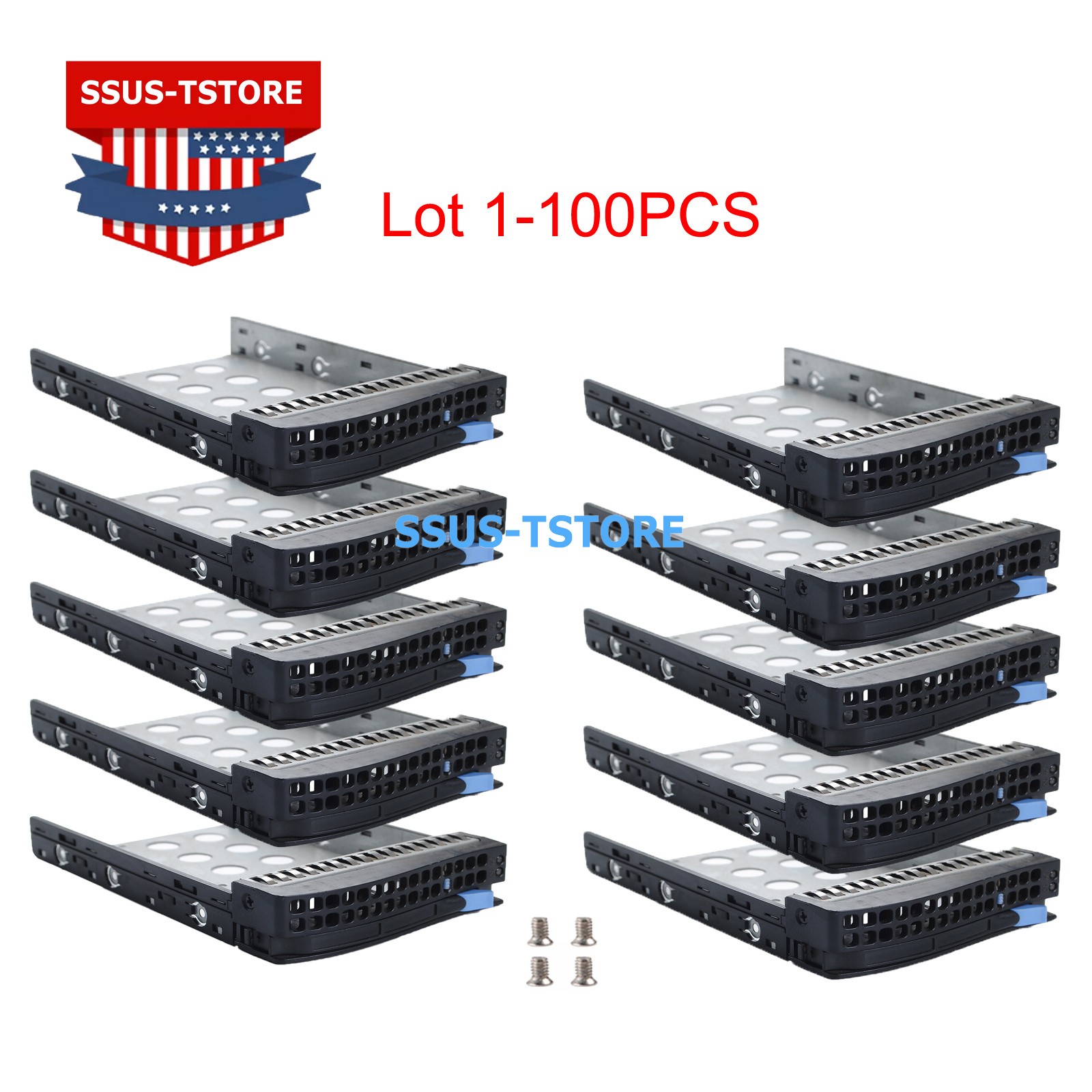 Lot Supermicro 3.5" LFF SAS SATA Hard Drive Tray Caddy 01-SC93301, MCP-220-00024