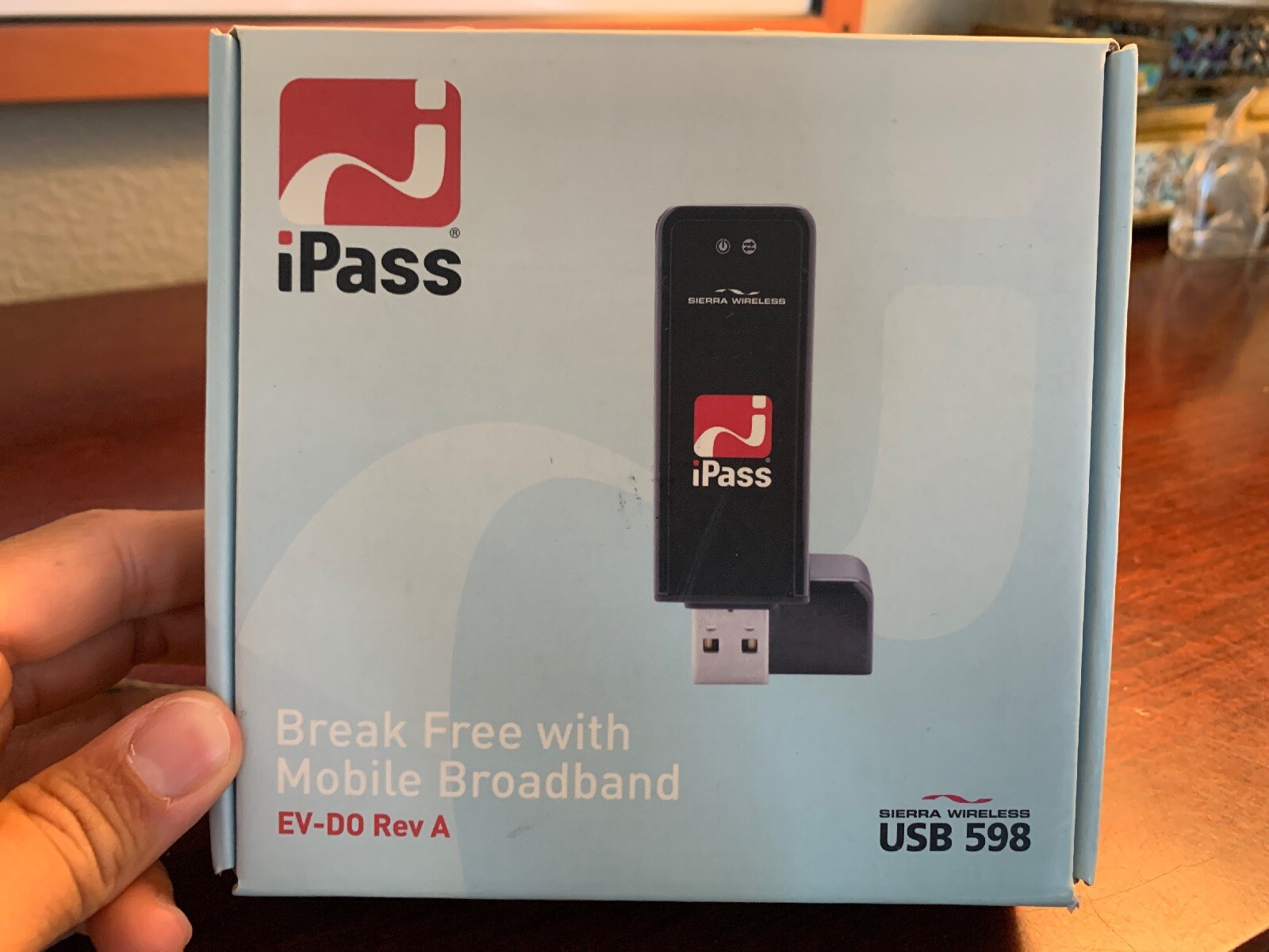 Sierra Wireless USB 598 Broadband USB Modem Network A Vintage iPass