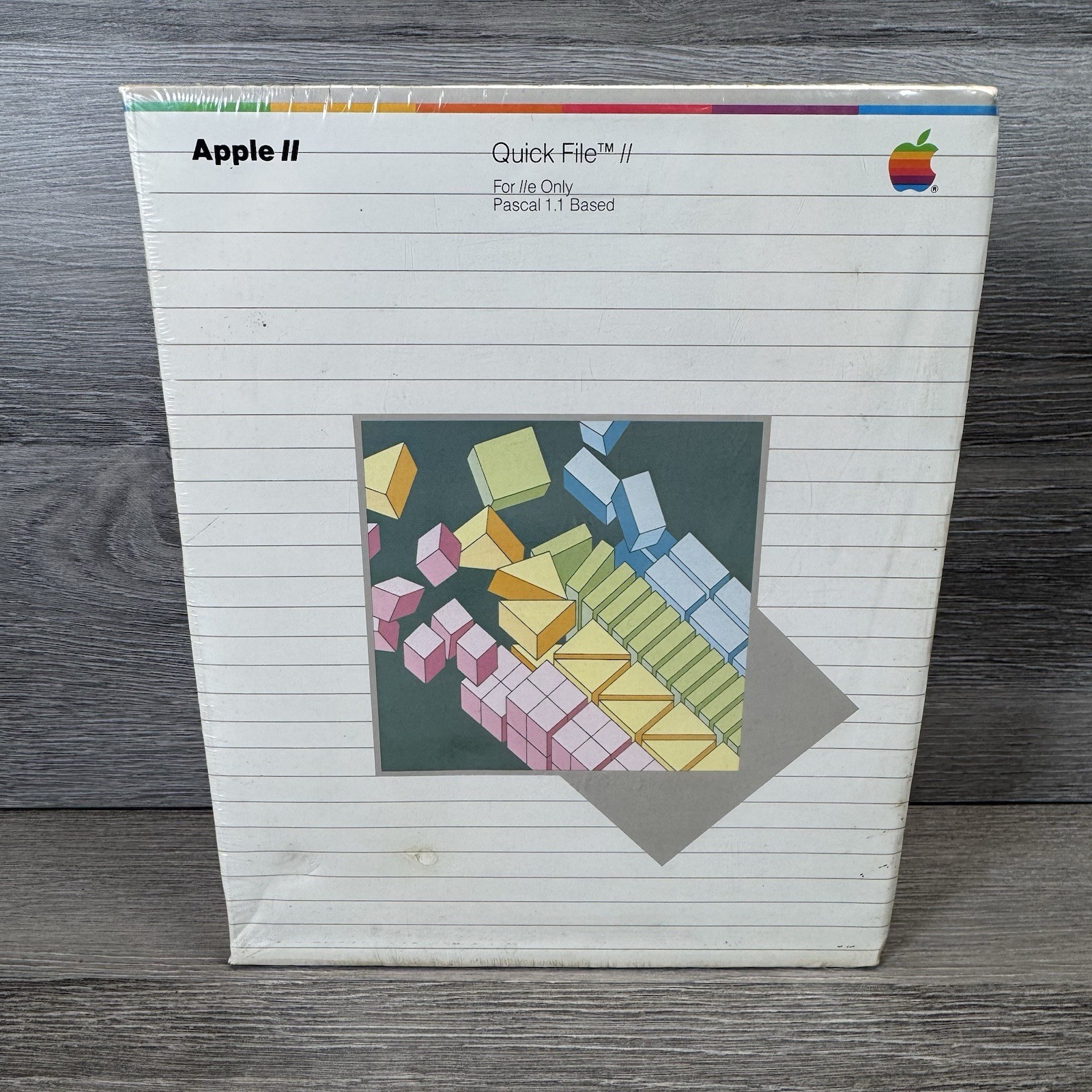 Apple II Quick File II for IIe Only Pascal 1.1 Based - New Sealed