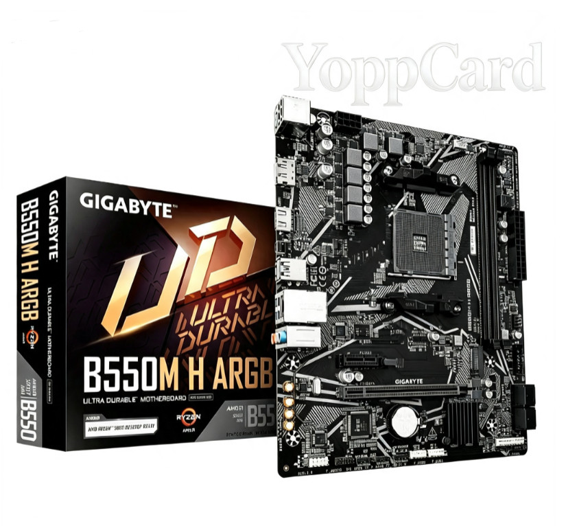 GIGABYTE B550M H ARGB Micro-ATX Motherboard CPU R5 5500 5600/5600X