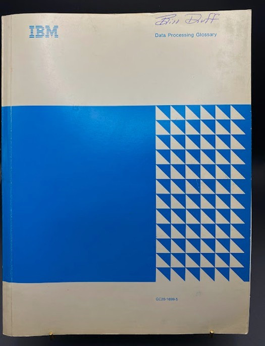 Vintage IBM GC20-1699-5 Data Processing Glossary Manual Vocabulary Telecommunica