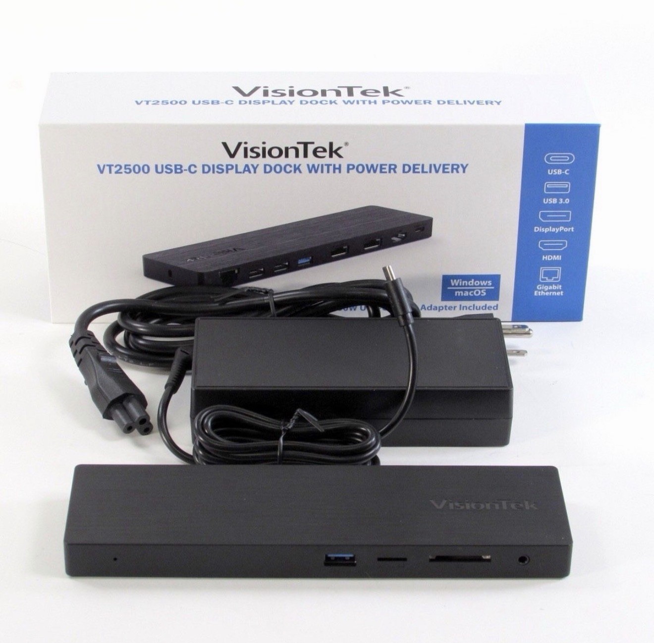 VisionTek VT2500 4K Multi Display MST Dock USB-C Docking Station 901381