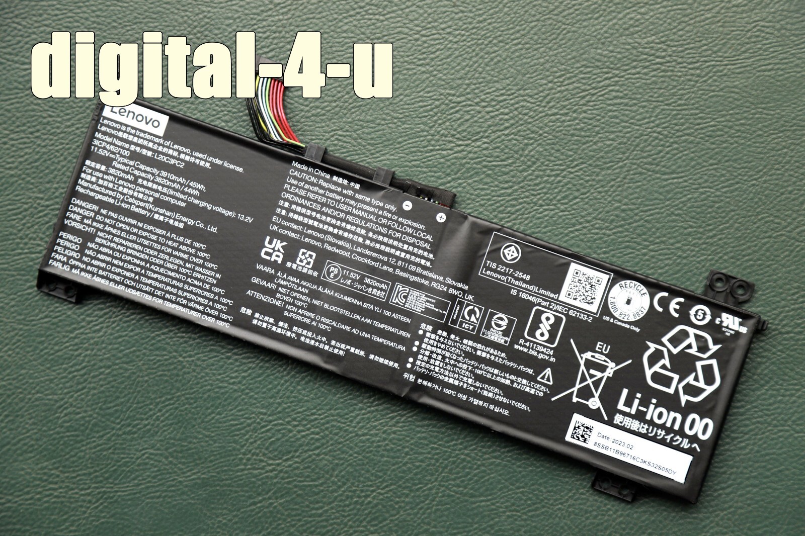 New Genuine L20C3PC2 L20L3PC2 L20M3PC2 battery for LENOVO IdeaPad Gaming 3i