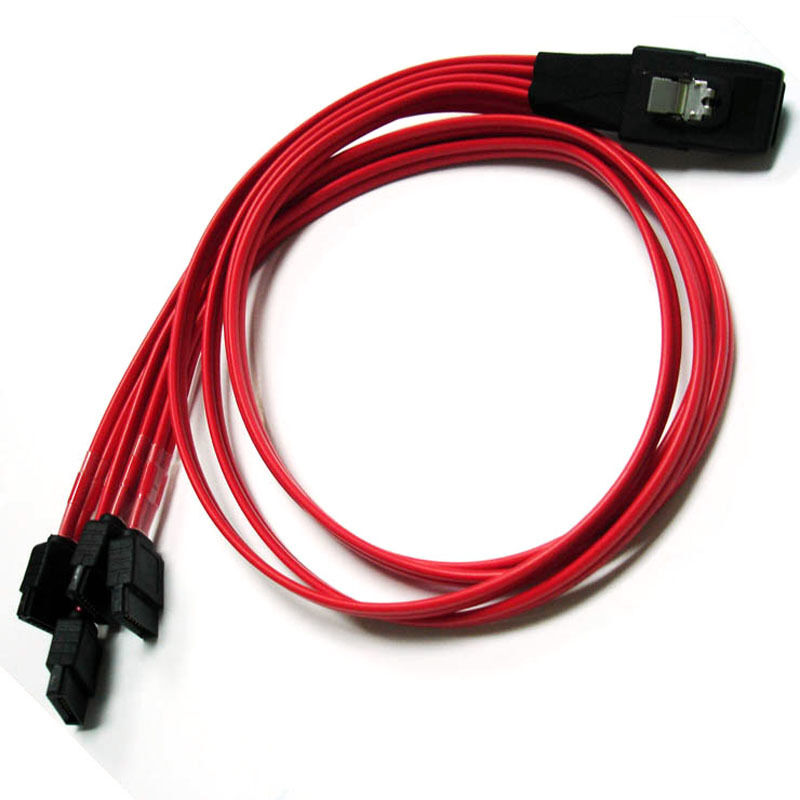 CBL-SFF8087OCF-05M SFF-8087 36P Mini SAS to SATA Splitter Data Cable Cord (2pcs)