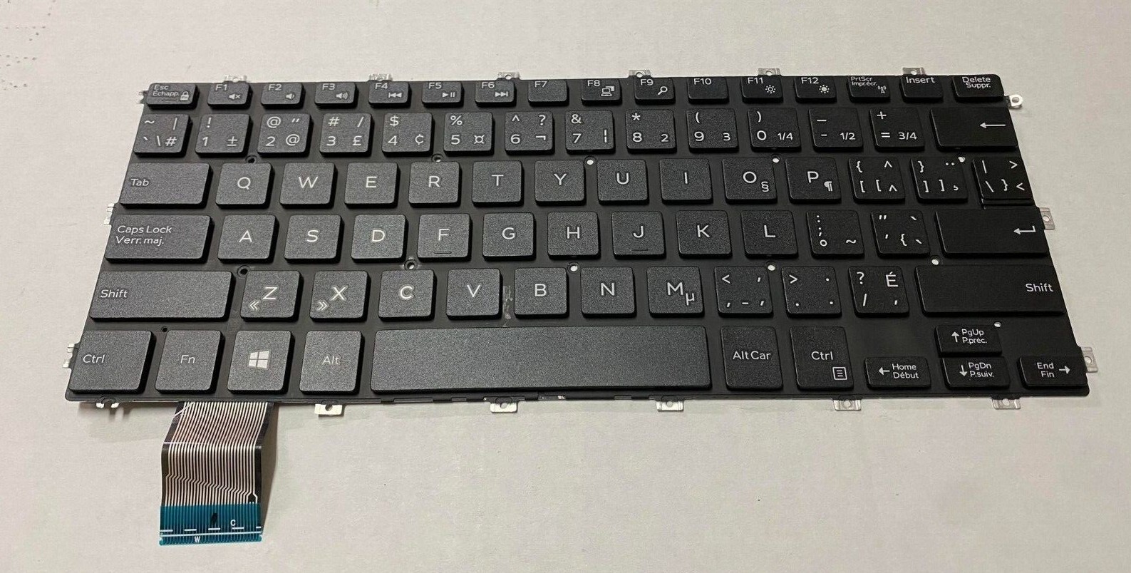 REF GENUINE Dell Non-Backlit Laptop Keyboard French-English VCF69