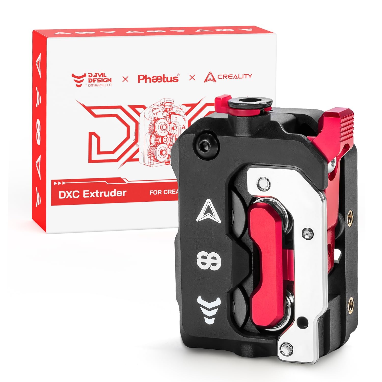 DXC Extruder Kit for K1 Series 3D Printers with Gear Design & Filament Detection