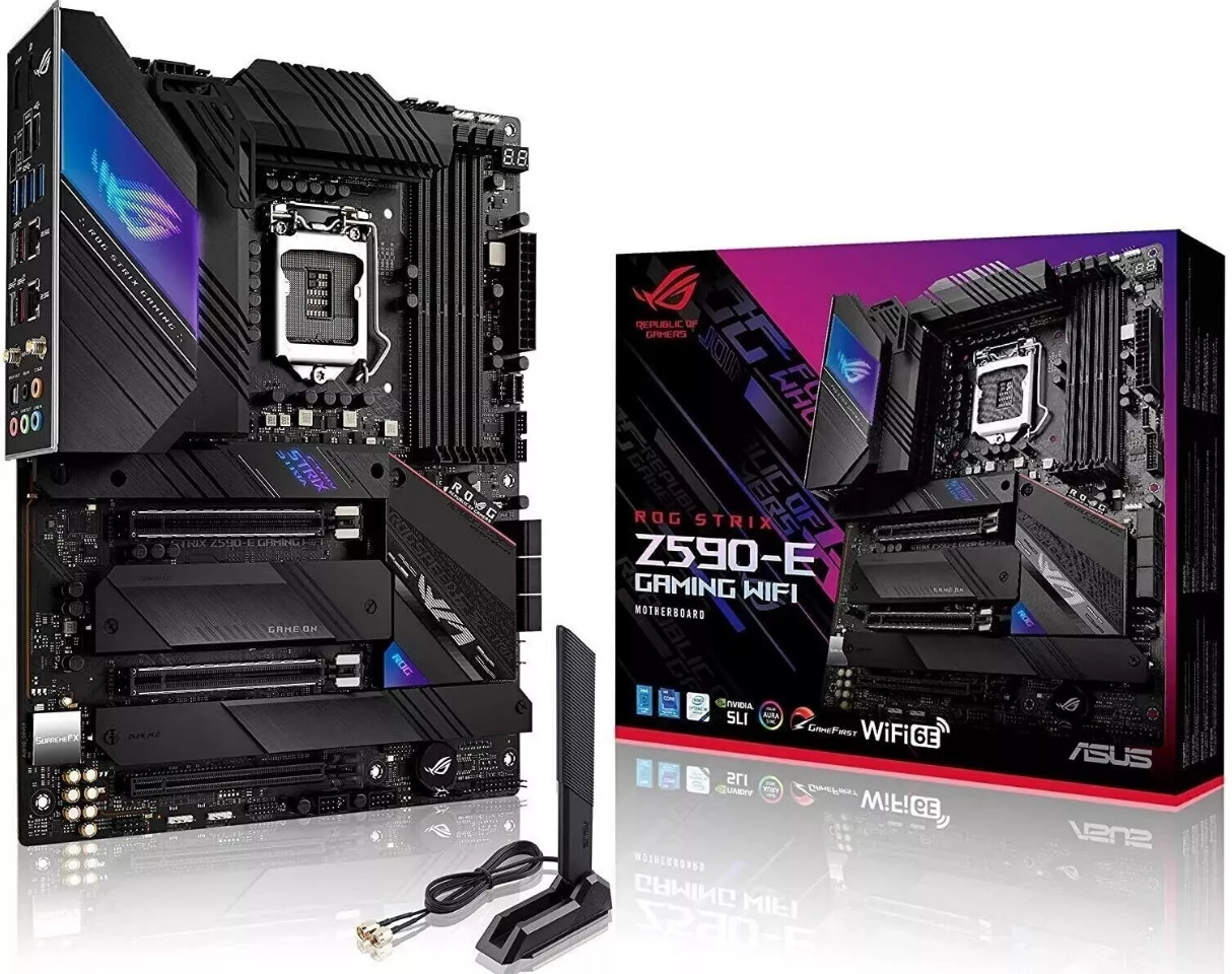 FOR ASUS ROG STRIX Z590-E GAMING WIFI Motherboard Intel Z590 LGA 1200 DDR4 ATX