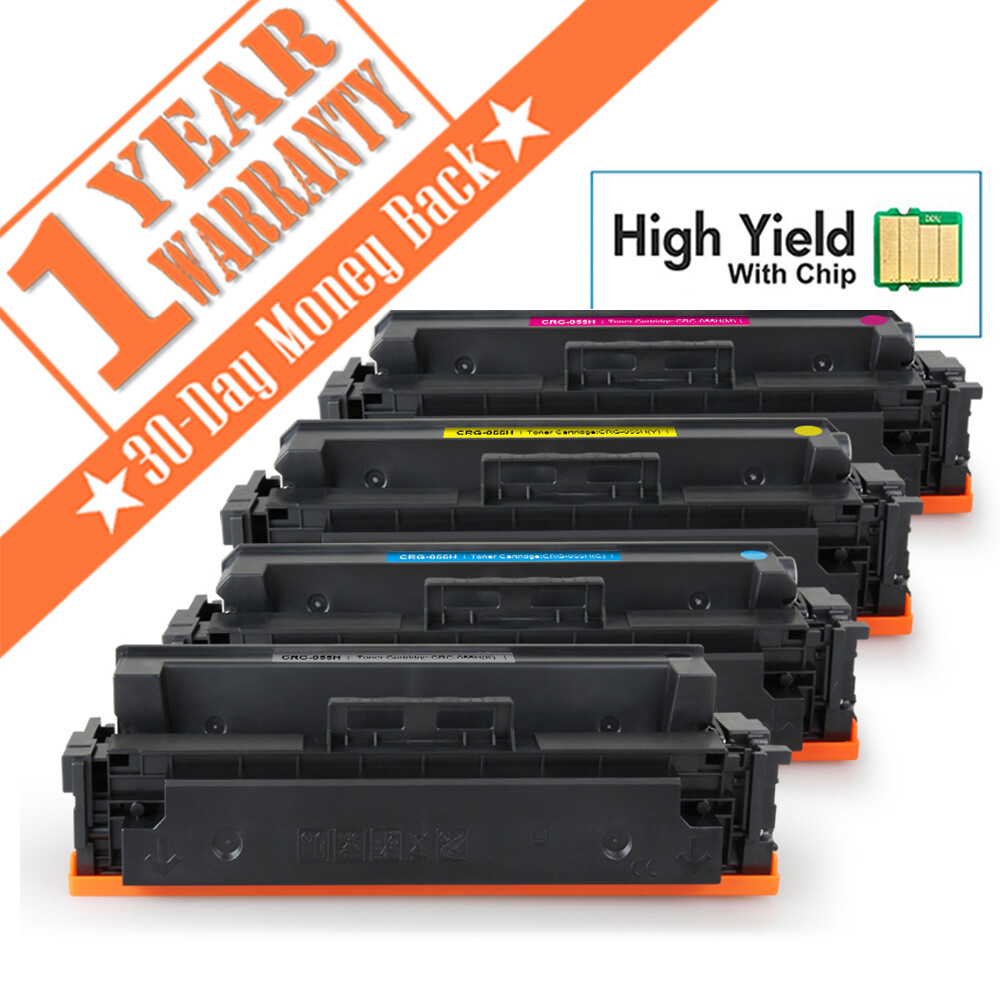 4PK CRG 055H Toner for Canon ImageClass LBP660C MF740C MF741Cdw 745Cdw New Chip