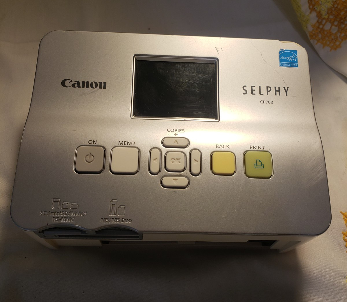 Canon Selphy CP780 Silver Portable Color Digital Photo Printer