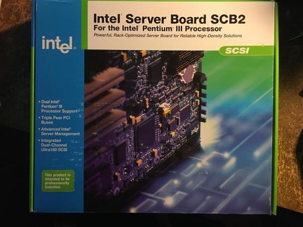 Intel server mb, a57951-009 dual skt 370 133fsb scb2scsi