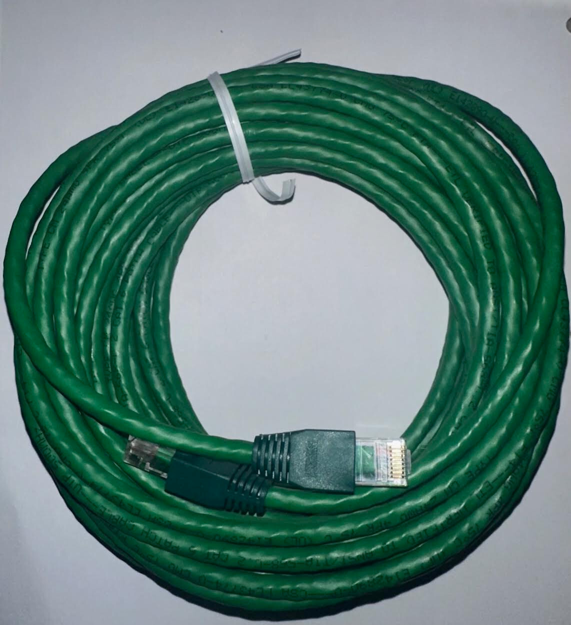 Green CAT6 Ethernet LAN Network RJ45 Patch Cable - [2 PACK] - 40 ft