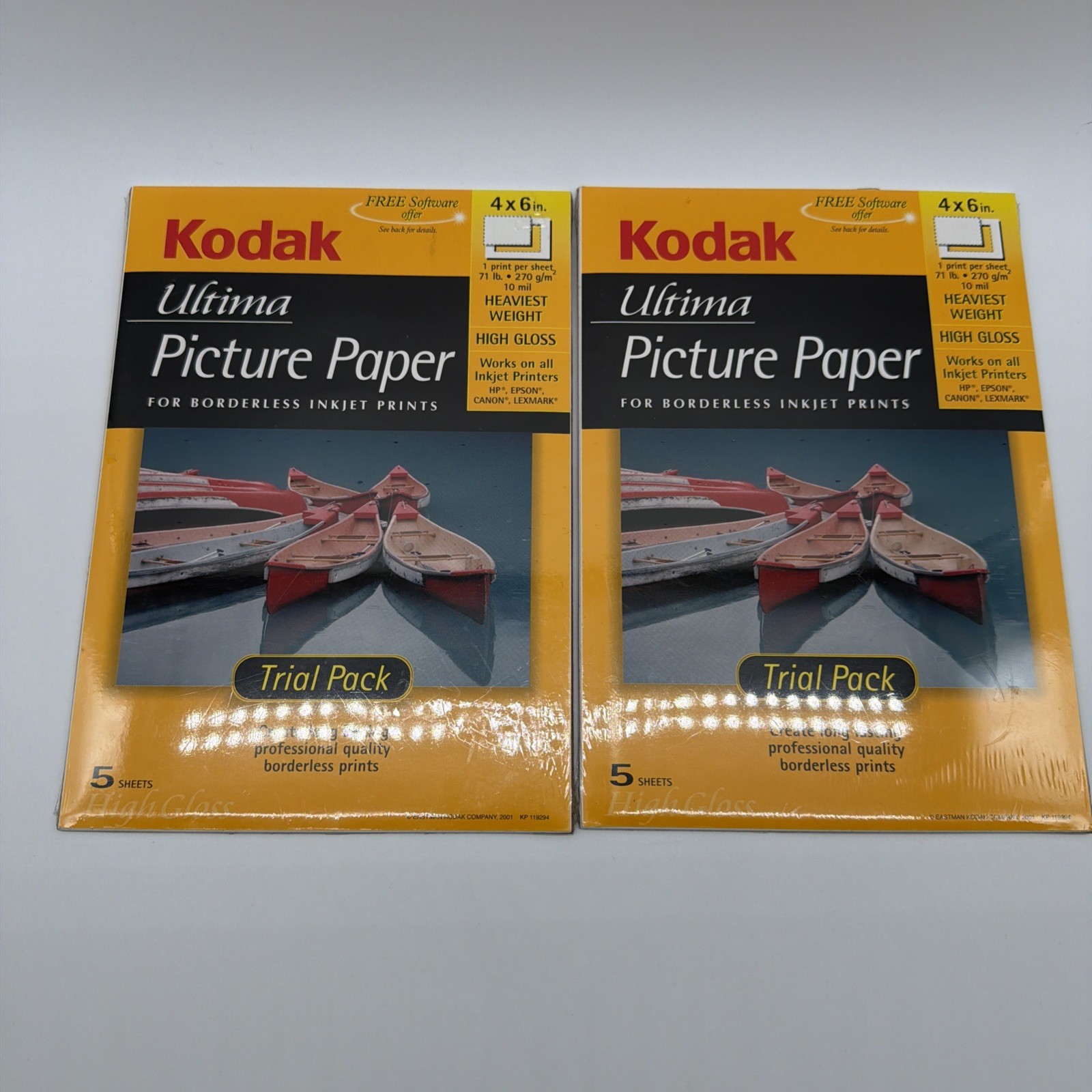 NEW Kodak Ultima Picture Paper 4"x6" (10) sheets Inkjet Prints HIGH GLOSS
