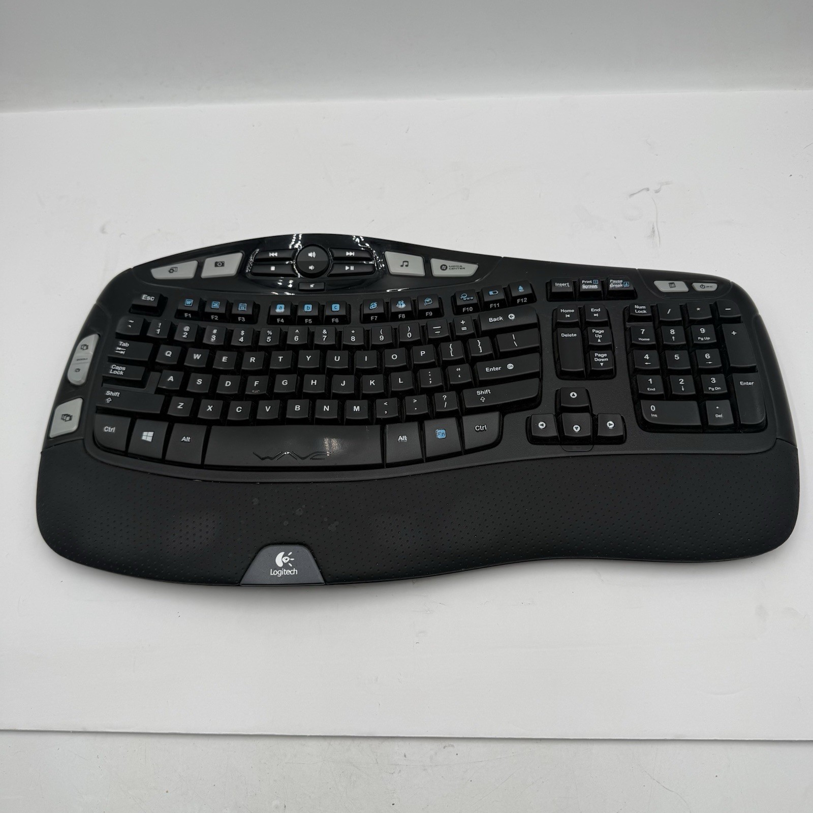 E3 Logitech K350 (Y-RBN90 ) Wireless Comfort Wave Ergonomic Keyboard NO RECIEVER