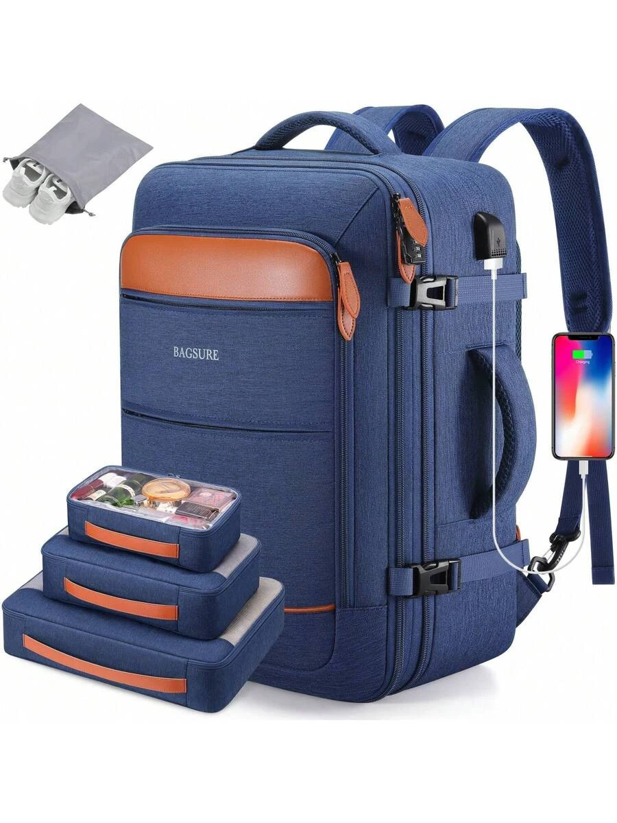 Travel Backpack 42L Carry On Luggage Flight Approved For Women Men