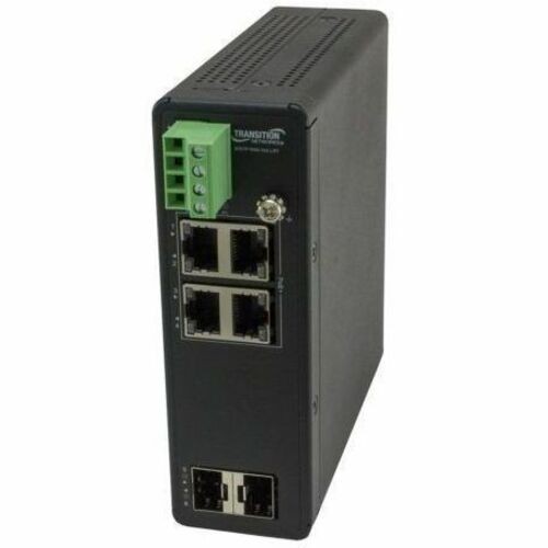 Transition Networks 4-Port Unmanaged Hardened Gigabit Ethernet PoE+ Switch