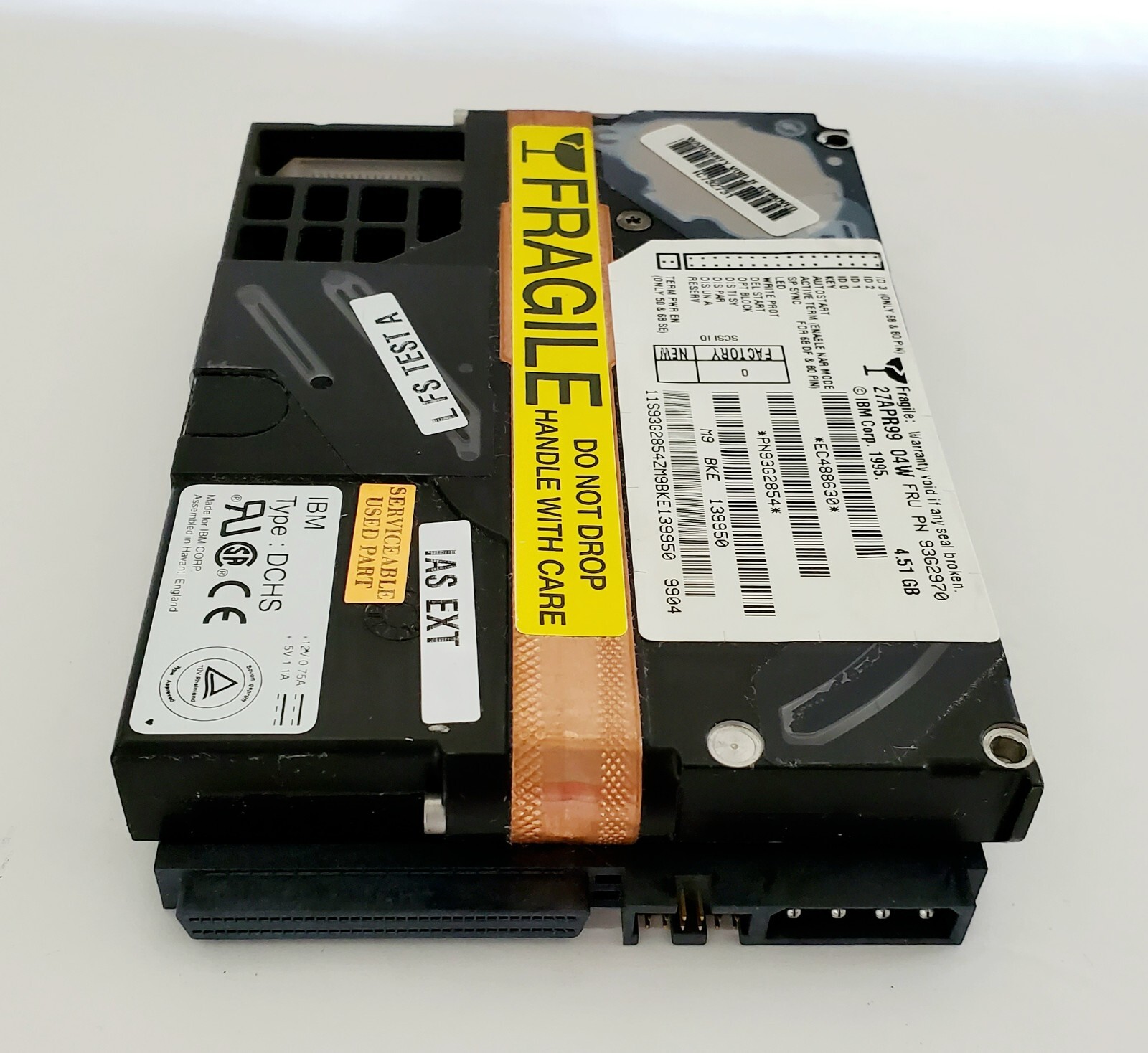 IBM DCHS 04W PN 93G970 4.5GB 68Pin SCSI Internal Hard Drive NOS Enterprise Grade