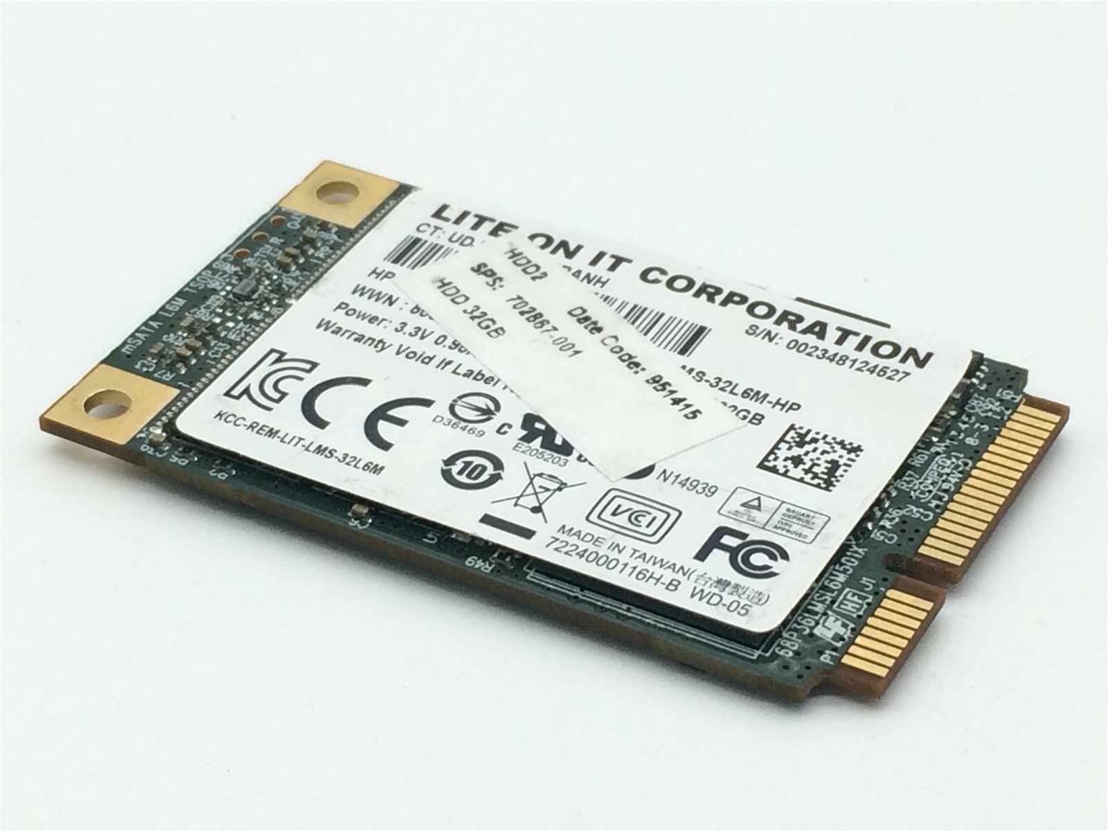32GB mSATA SSD Lite-On LMS-32L6M-HP 717771-001 702867-001 Solid State Drive Used