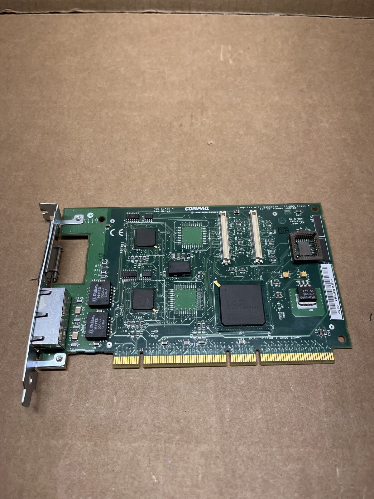161105-001 Compaq NC3134 PCI dual channel Fast Ethernet Network Interface Card