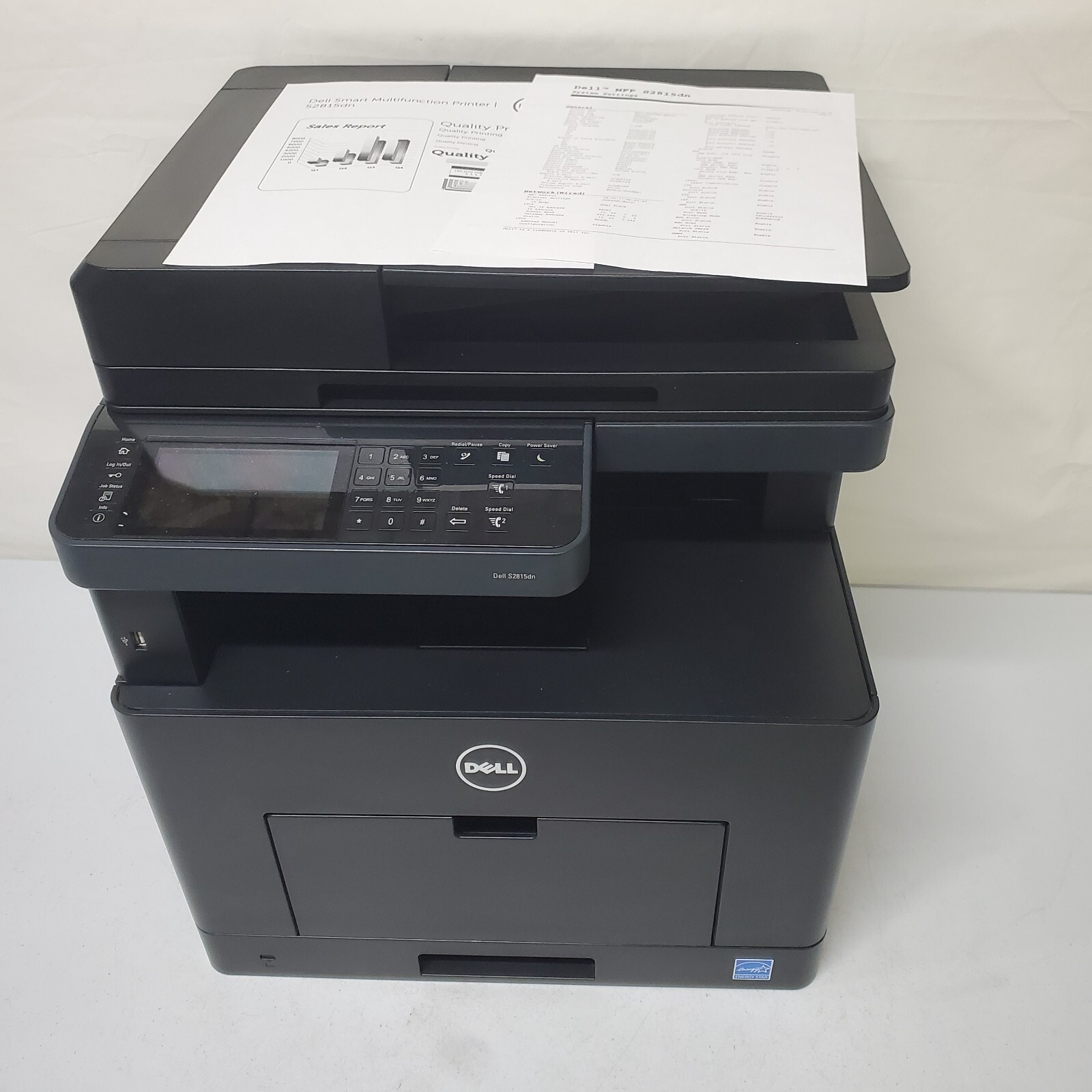 Dell S2815DN Monochrome Laser Printer All-In-One W/ Toner Copy Scan Fax Duplex