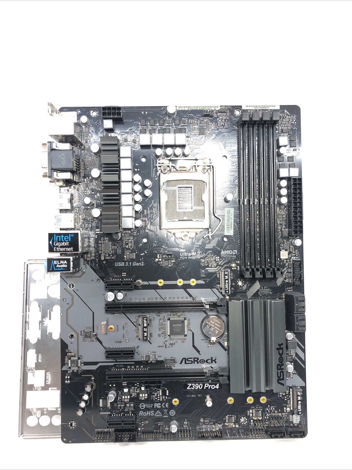 ASRock Z390 Pro4 ATX Motherboard Intel 8th/9th Gen LGA1151 DDR4 - Tested Working