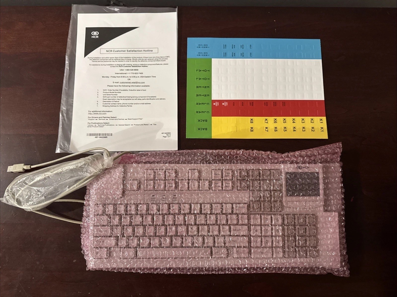 NCR RealPOS USB Keyboard with Glidepad Programable 5932-5725-9090