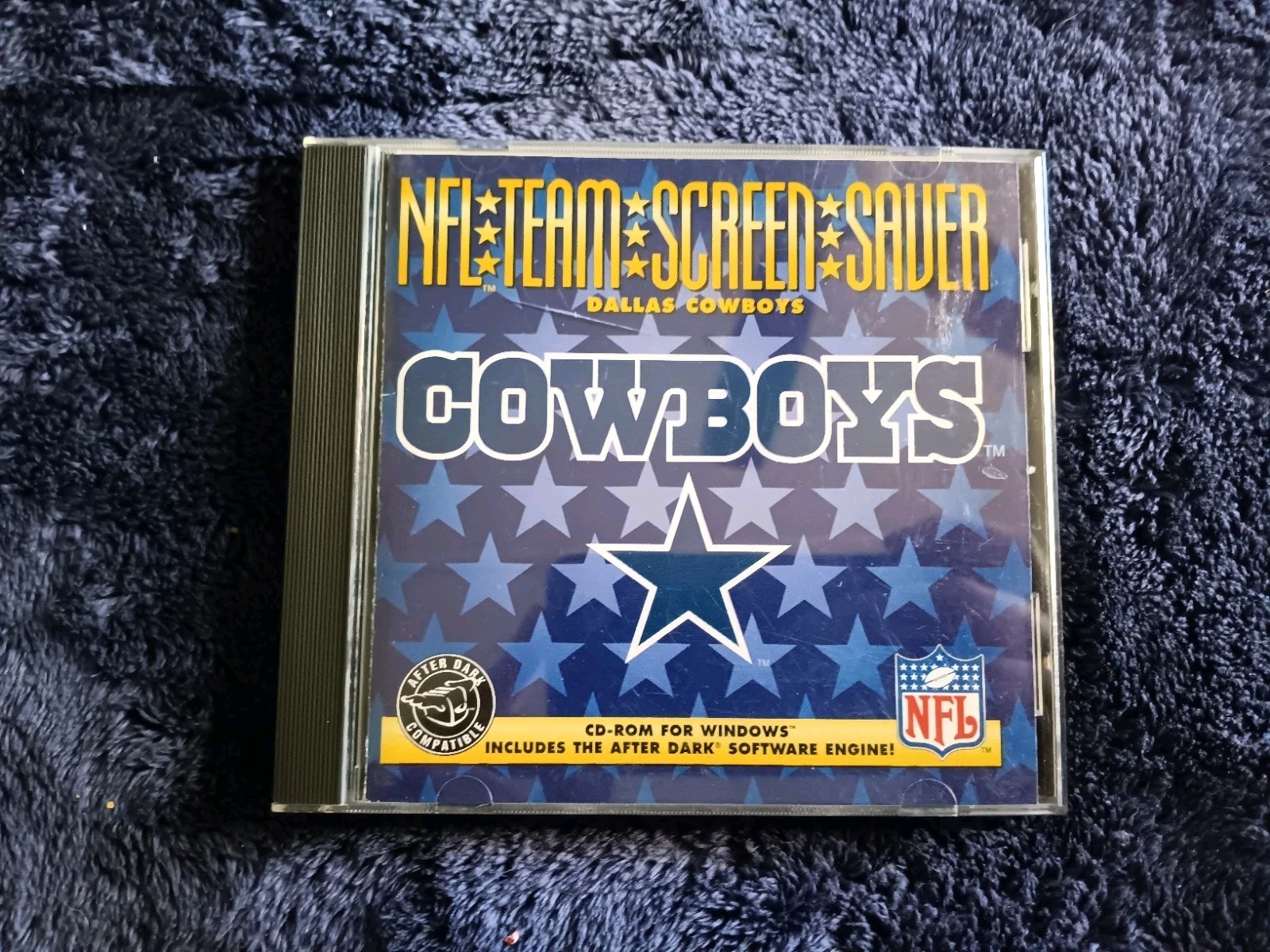 NFL Team screen Saver Dallas Cowboys CD Rom For Windows Vintage  90s 