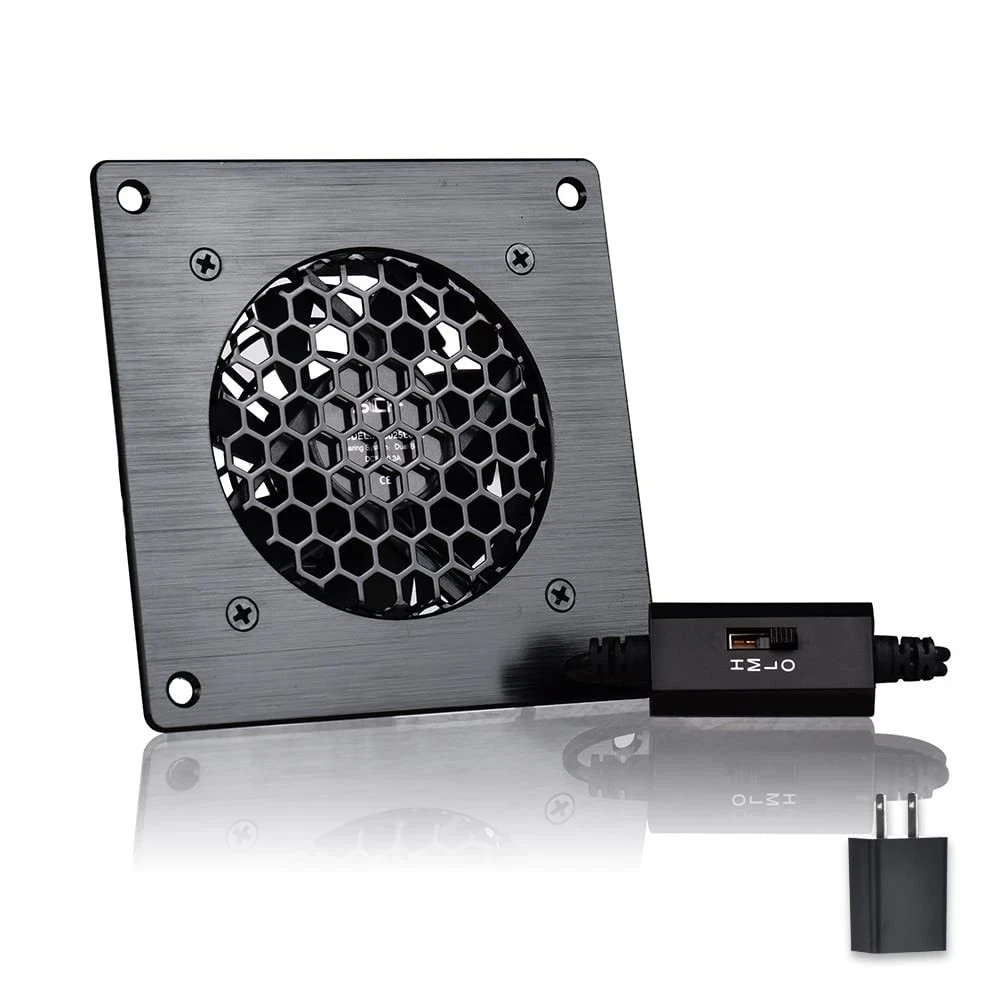 USB Cabinet 80MM Fan Quiet Cooling Fan System 4" with Speed Control, for Home...