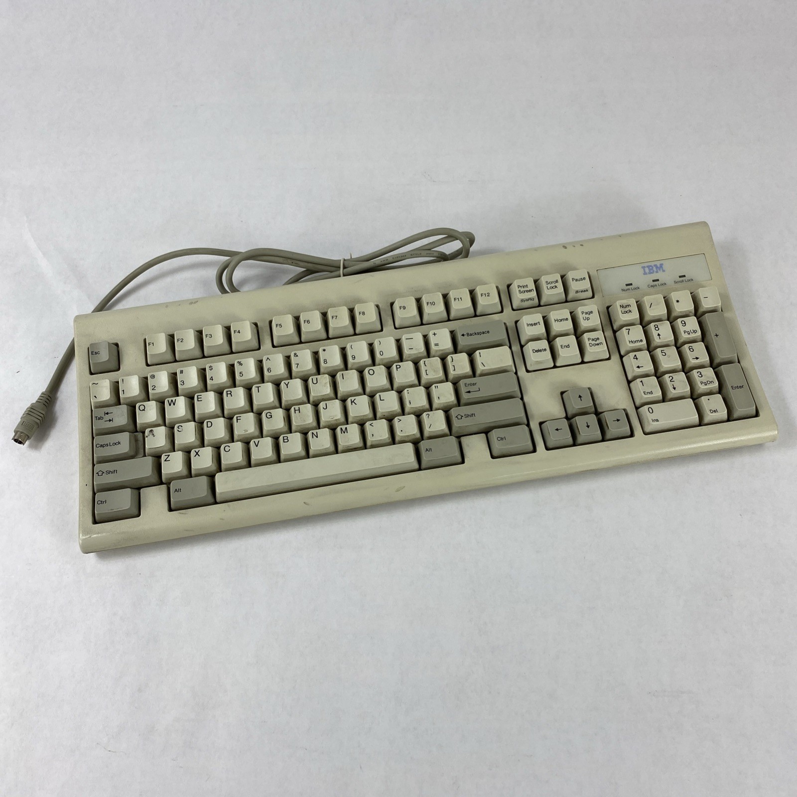 IBM KB-6323 Vintage Membrane Keyboard 104 Key PS/2 - Tested