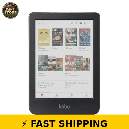 Kobo Clara Colour eReader - 6” E Ink, Waterproof, 16GB, Black