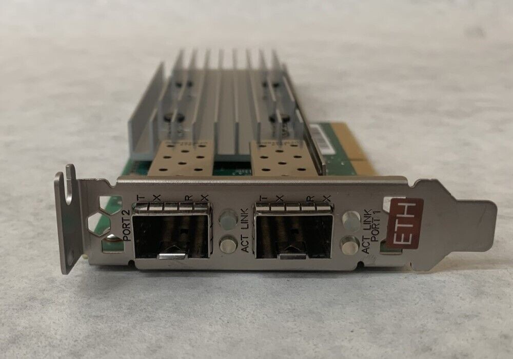 QLogic QTE8652-CU-PUR Dual Port PCIe AH2010406-40 A Network Ethernet Card