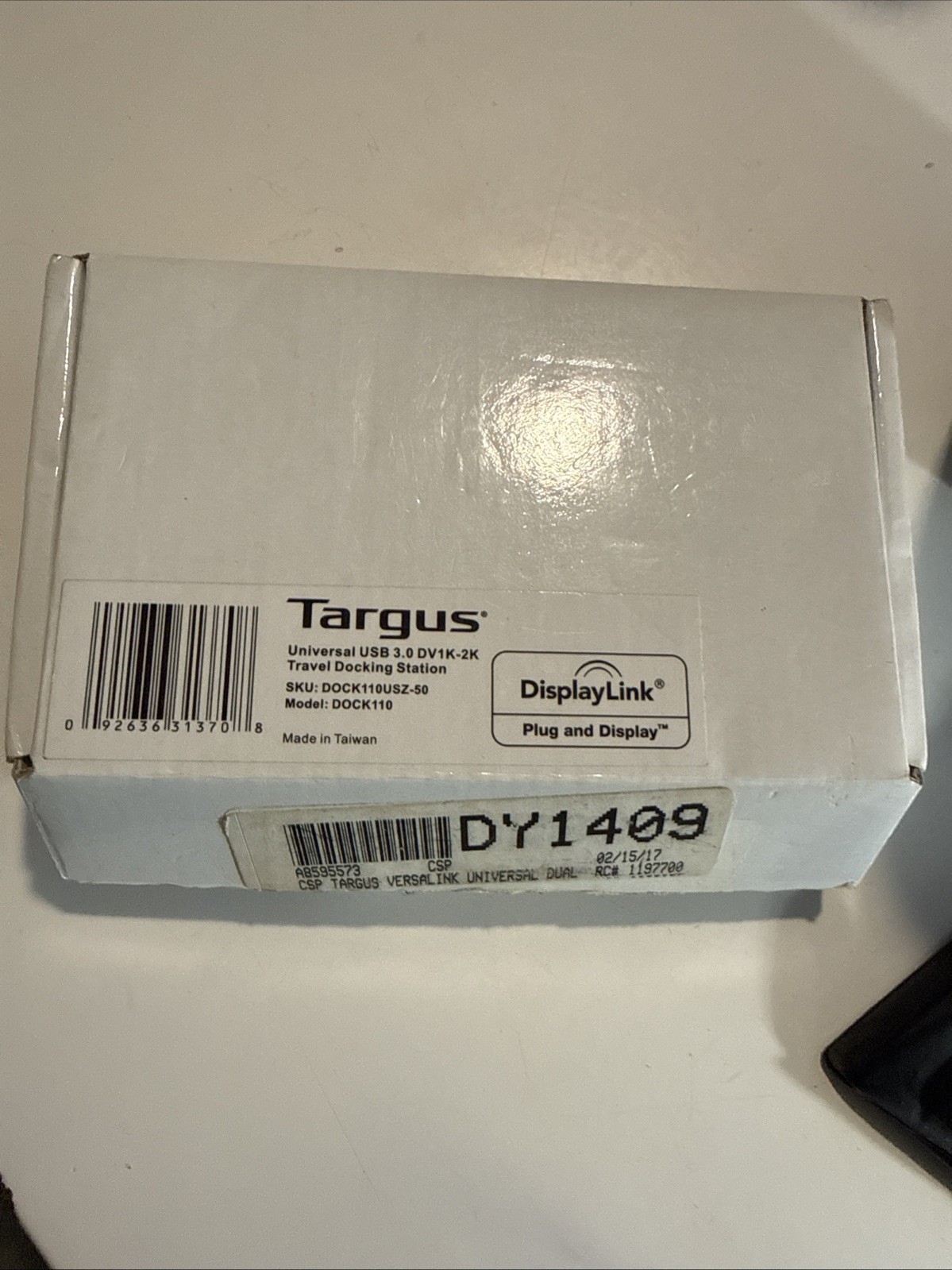 NEW Targus DOCK110USZ-50 USB 3.0 DV1K-2K HDMI Travel Docking Station