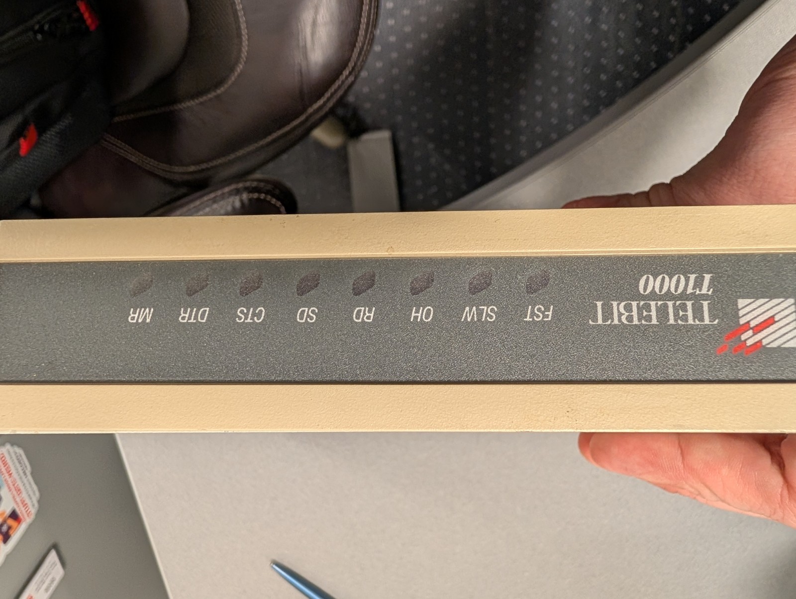 Telebit T1000 (model T1SA) external dial-up modem W/O Power Cord
