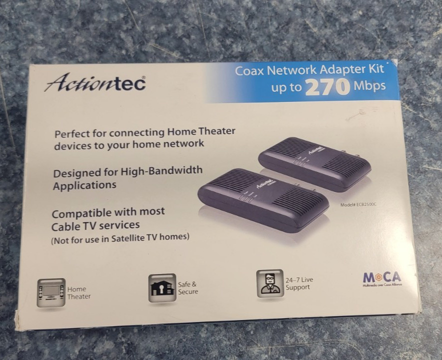 Action-Tec ECB2500C MoCA Network Adapter 2 pack
