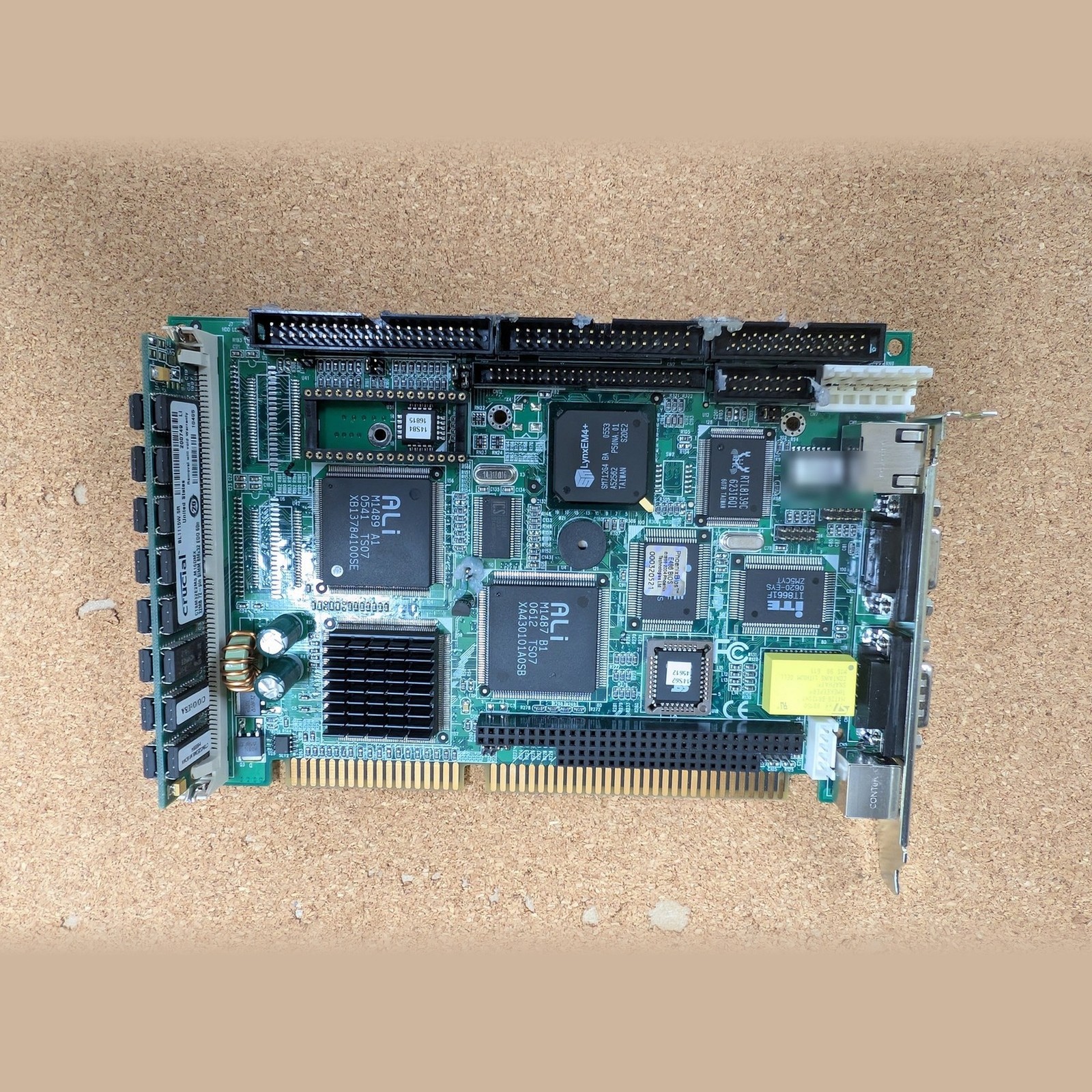 Half Size ISA 486 Industrial SBC CPU Card ALi M1487 M1489 VGA LAN PC/104 32MB