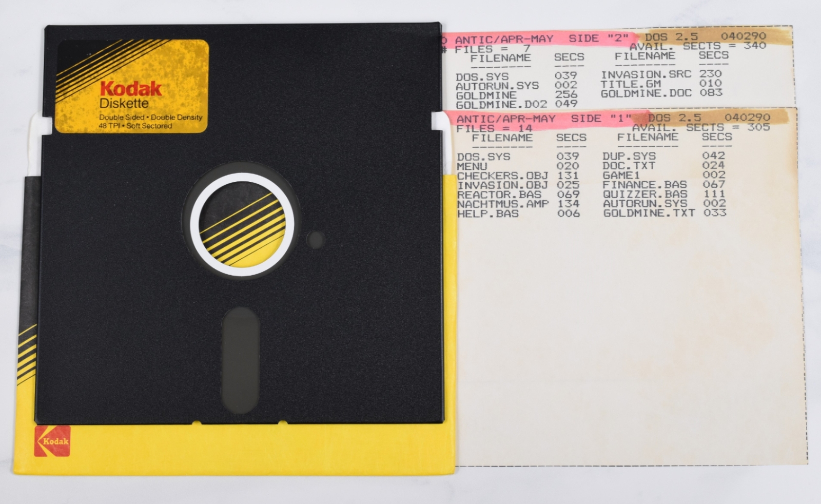 Vtg Computer Floppy Disk-Collectible, Untested, As-Is (Atari Antic Apr-May 90)