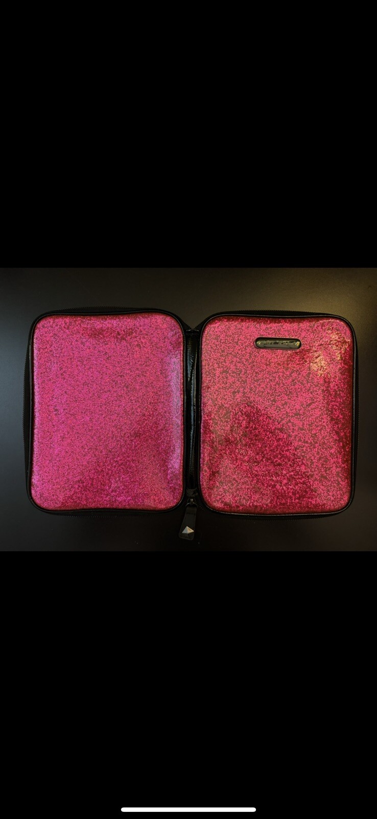 Betsey Johnson Pink Non-Shedding Glitter Tablet Case