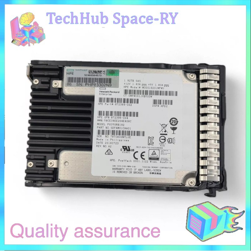 NEW HPE 1.92TB SAS 12G 2.5" GEN9 GEN10 Server SSD Replace P04519-B21 P06597-001