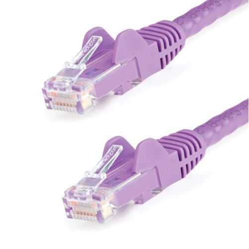 Startech C6ASPAT6INBK 6IN BLACK CAT6A ETHERNET CABLE SNAGLESS RJ45 UTP PATCH CAB