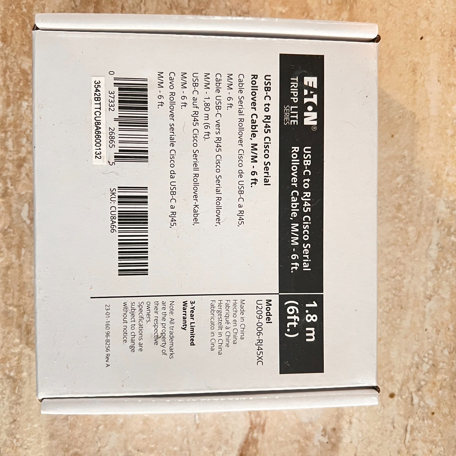 NEW Eaton Tripp Lite U209-006-RJ45XC USB-C to RJ45 Cisco Console 6ft