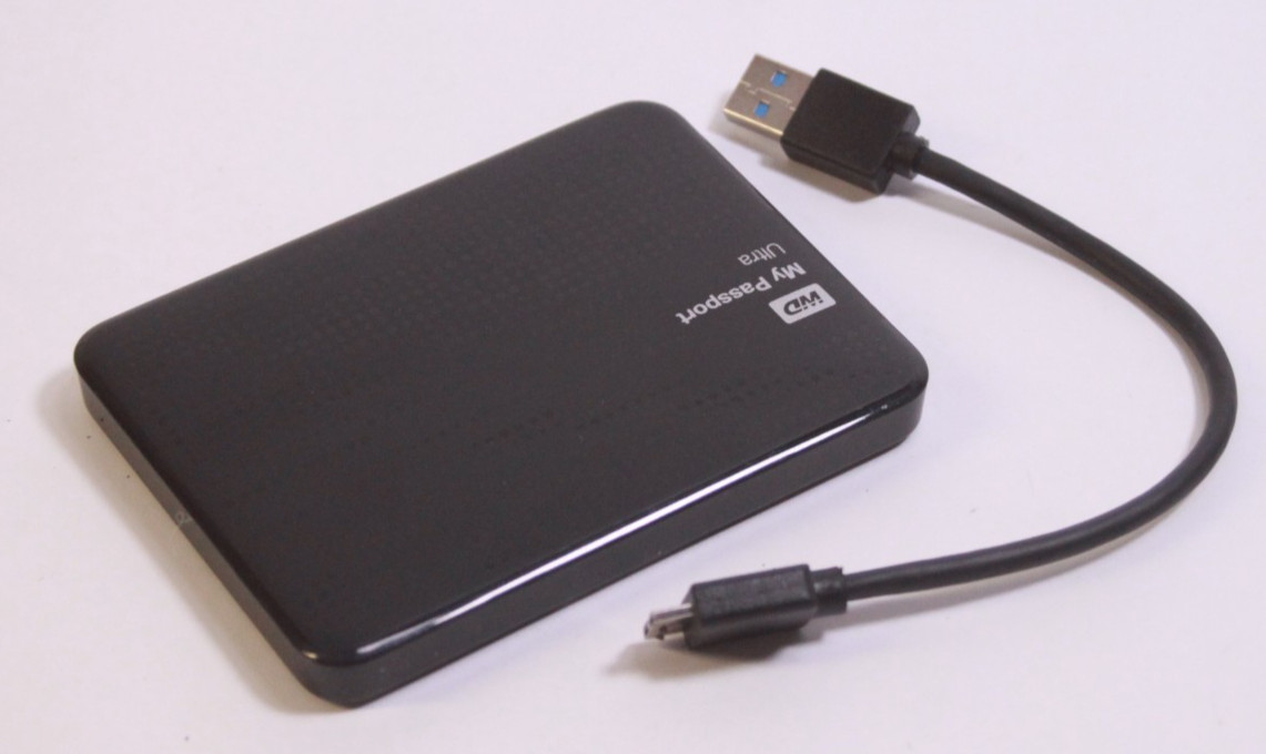 WD My Passport Ultra 500 GB Portable Hard Drive USB 3.0 (Model WDBPGC5000ABK-04)