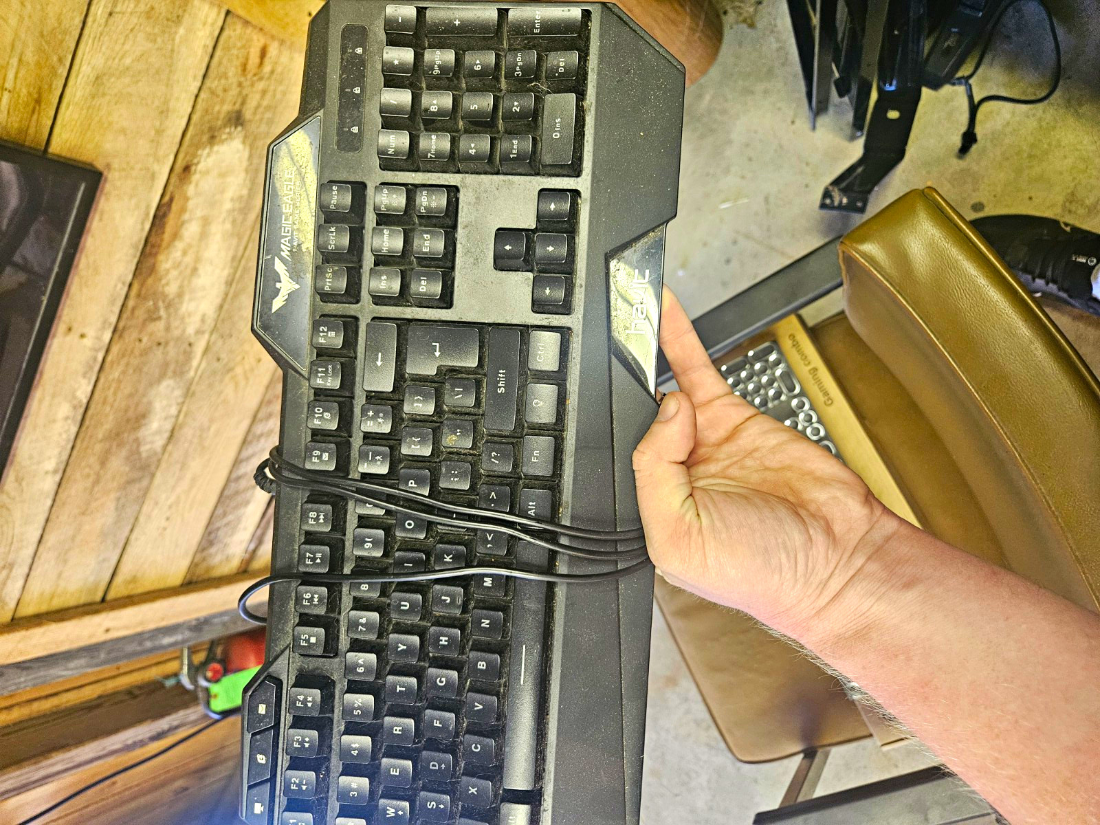 havit HV-KB558CM Backlit Wired Gaming Keyboard, Black English QWERTY