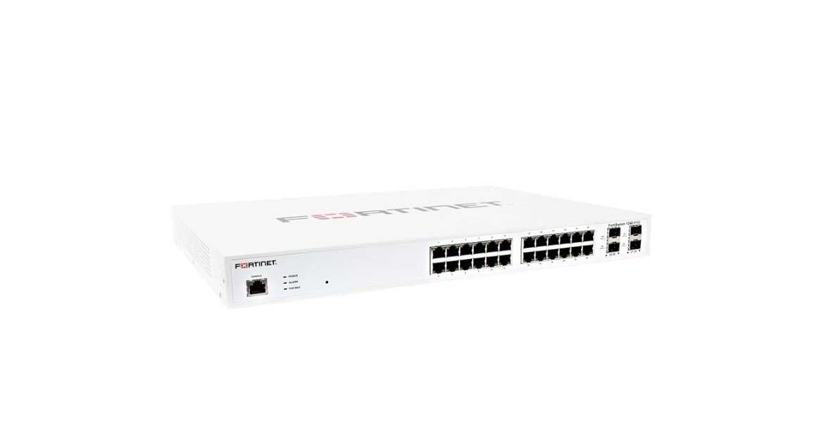 Fortinet FortiSwitch 124E-FPOE 24-Port PoE Network Switch FS-124E-FPOE - Tested