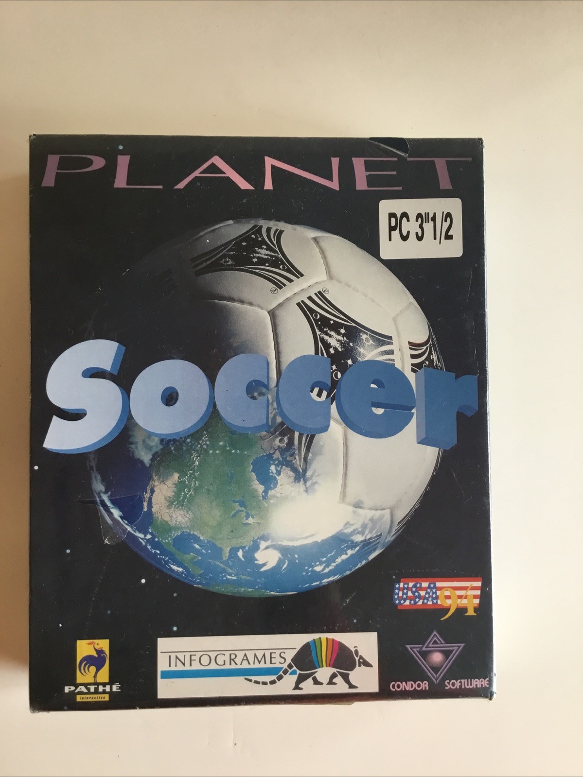 Vintage 1994 Infogrames Software Planet Soccer PC Big Box Game Condor New/Sealed