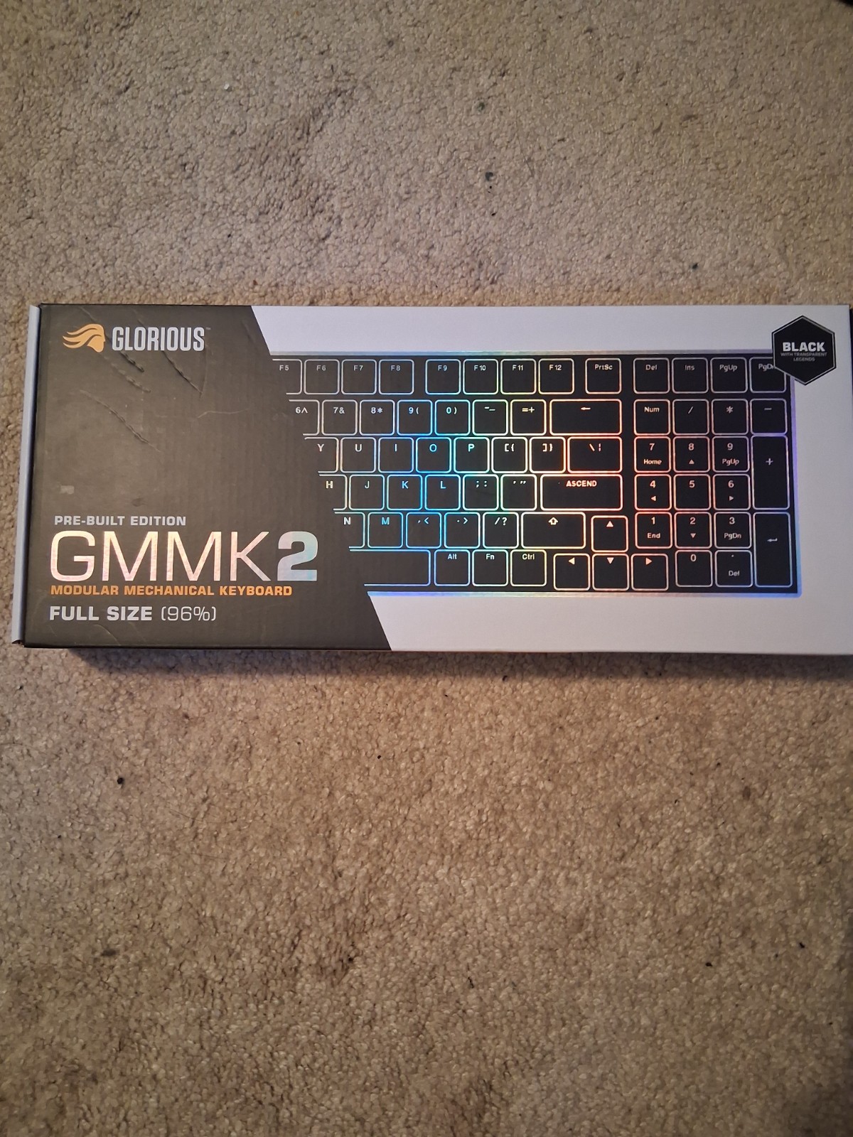 Glorious GMMK 2 Modular Gaming Keyboard Black Pre-Built Edition Full Size (96%)